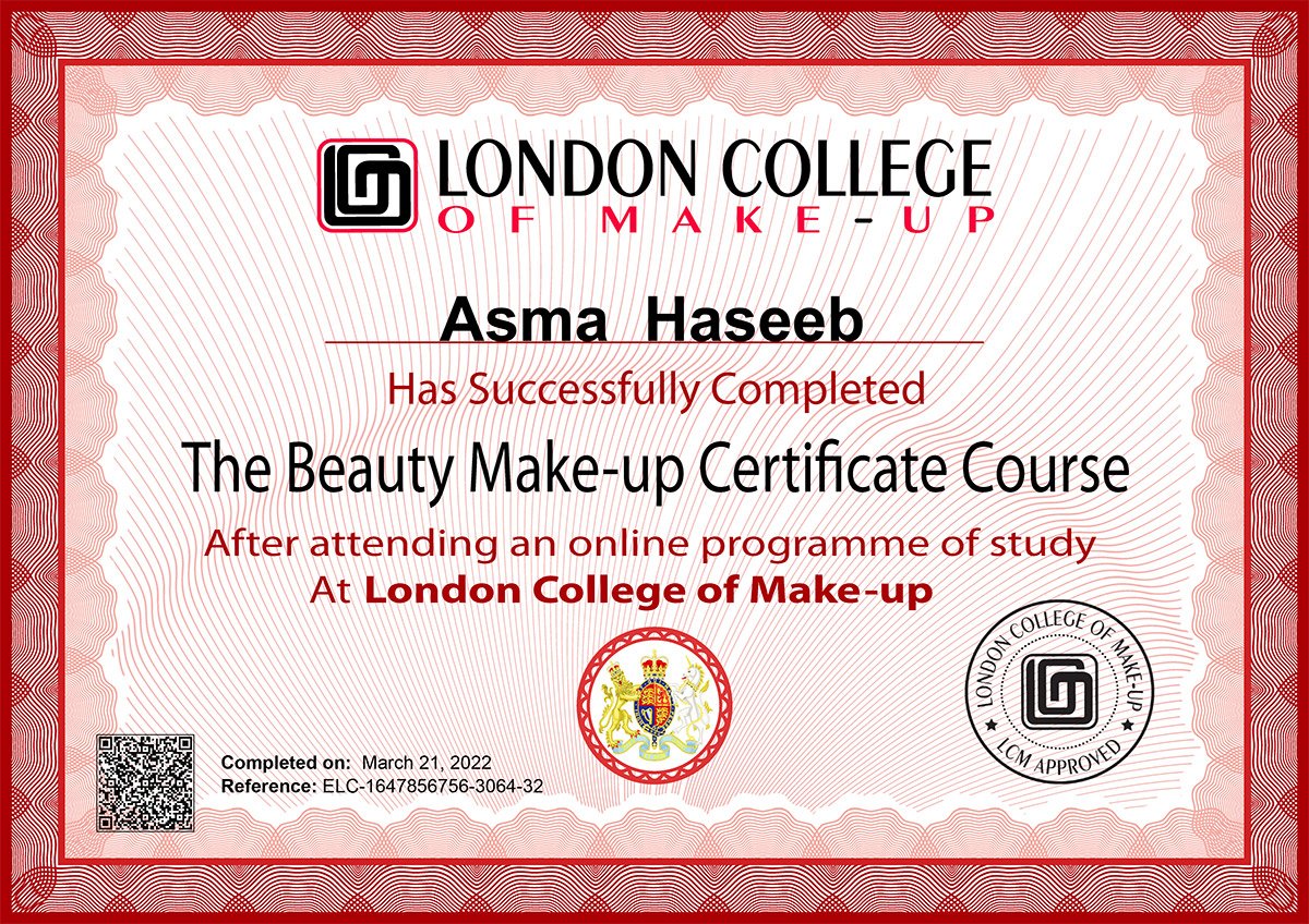 International Beauty Makeup Certification – London College of Make-up