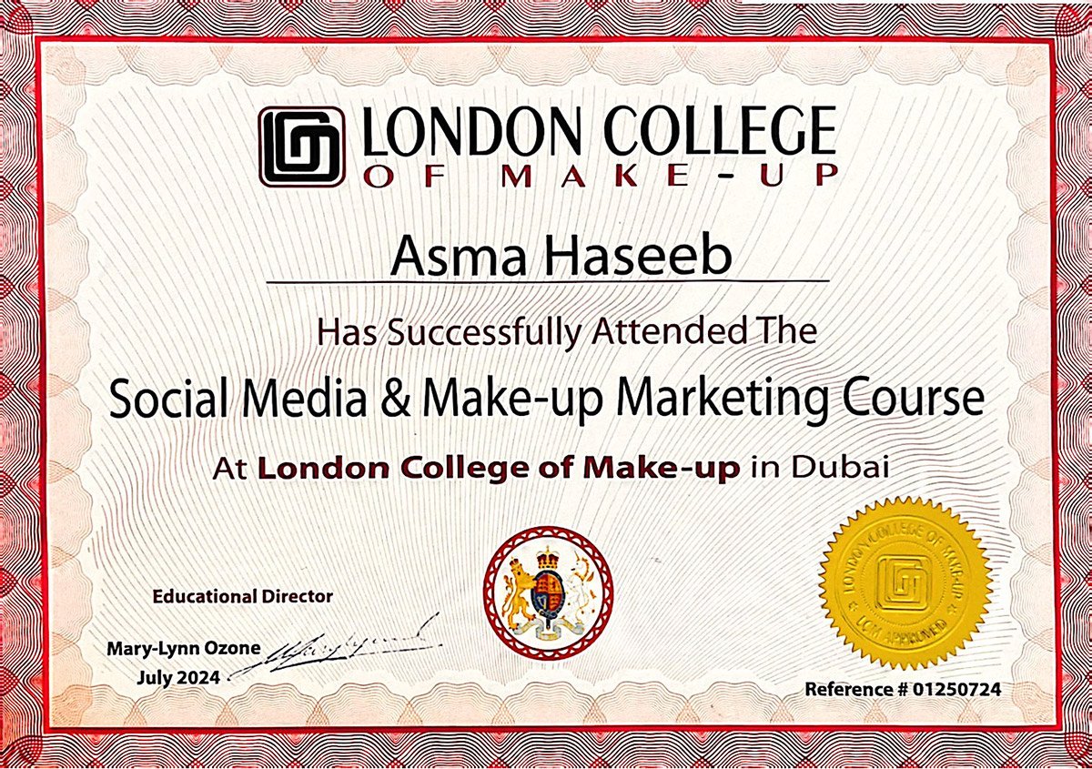 Social Media & Makeup Marketing Certification – London College of Make-up Dubai